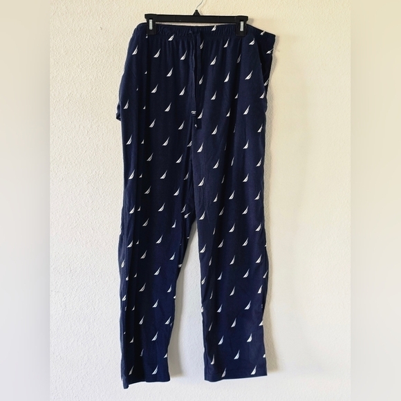 Nautica Men's Pajama Pants 100% Polyester Sleepwear Size XXL Blue Lounge Wear - Picture 3 of 10